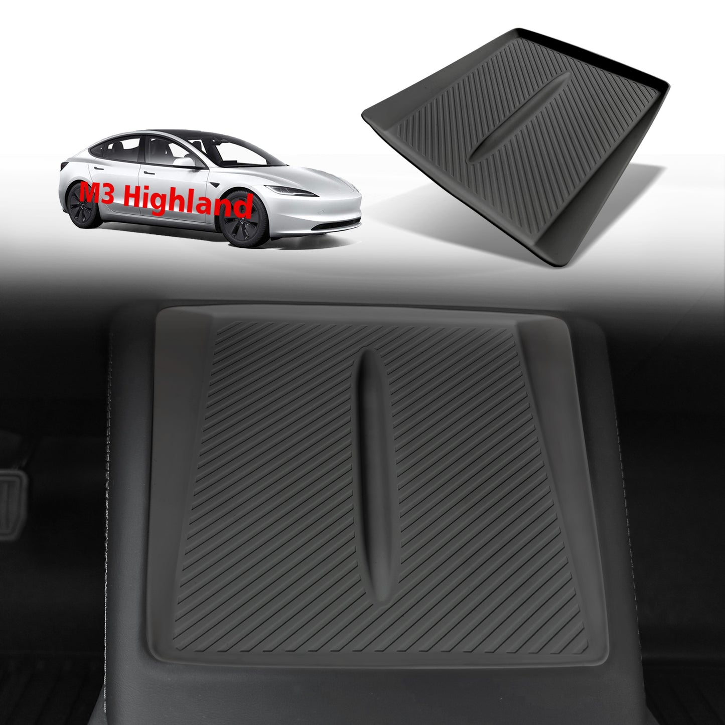 Wireless Charging Silicone Mat for New Model 3 Highland from BestEvMod