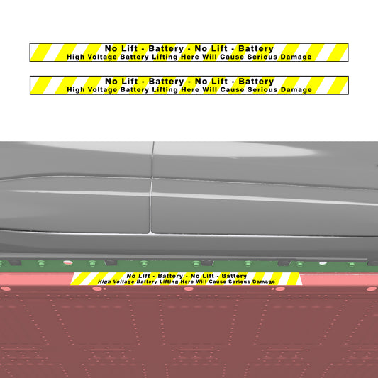 Mach E Lifting Warning Decal ONLY Set of 2 from AOSKonology