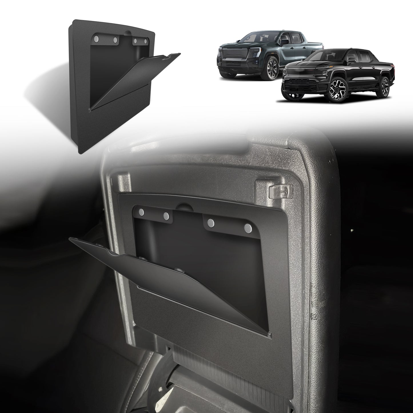 Console Hidden Storage Box for Chevrolet Silverado EV/GMC Sierra EV 2024+