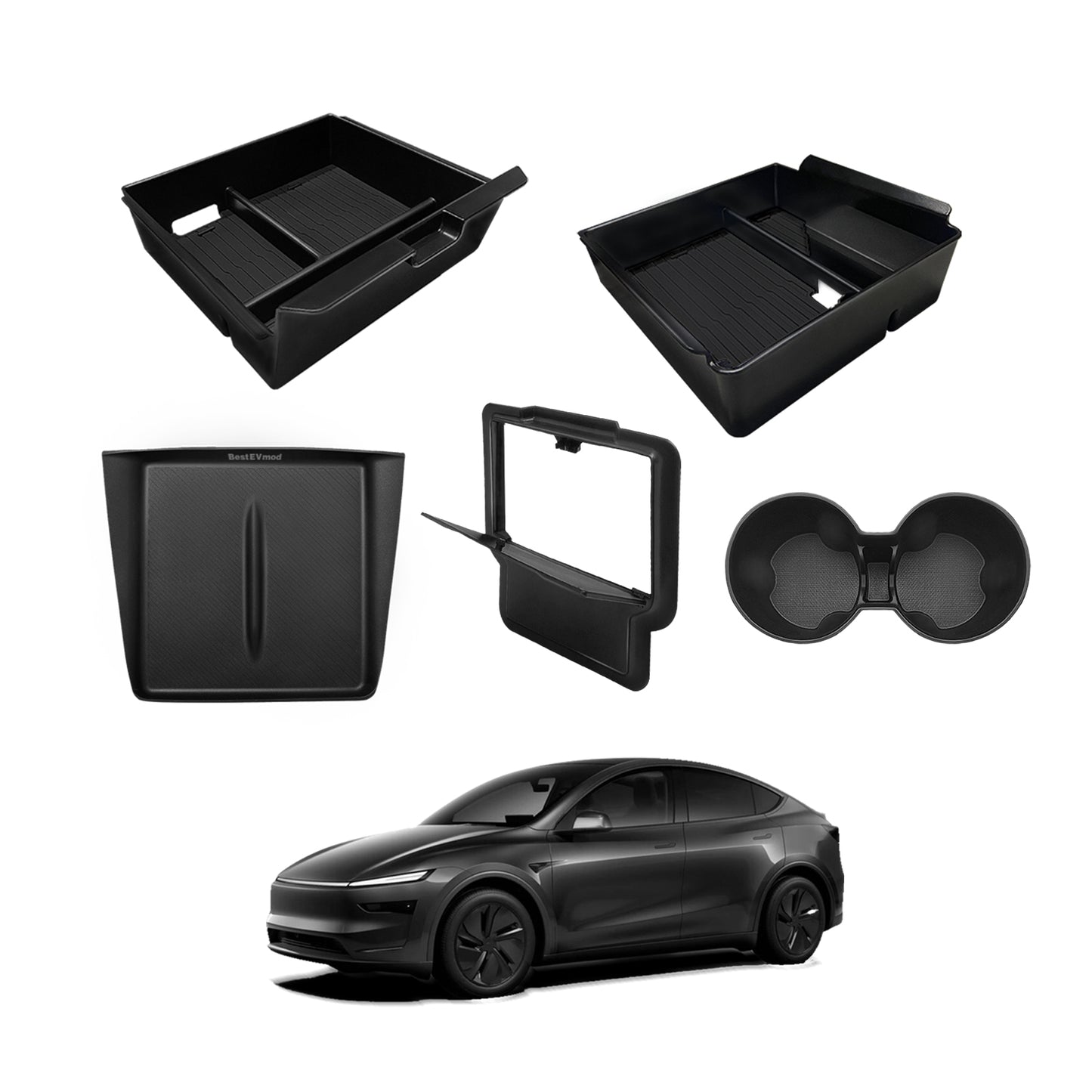 5PCS Center Console Organizer for 2025 Tesla Model Y Juniper
