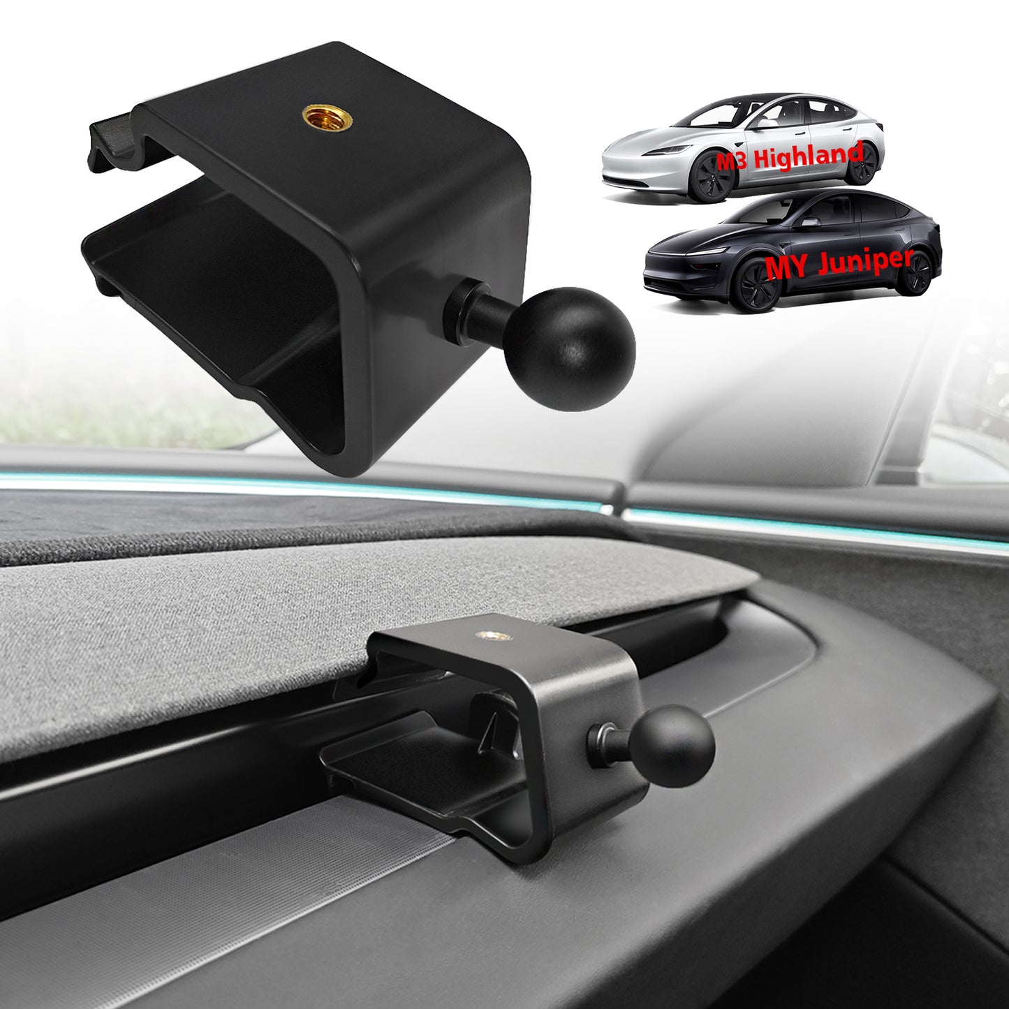 Dashboard Phone iPhone iPad Tablet Magsafe Holder for New Model Y Juniper Model 3 Highland from BestEvMod