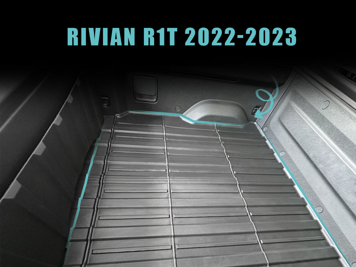 Compatible with Rivian R1T Truck Bed Mat Liner Foldable from BestEvMod