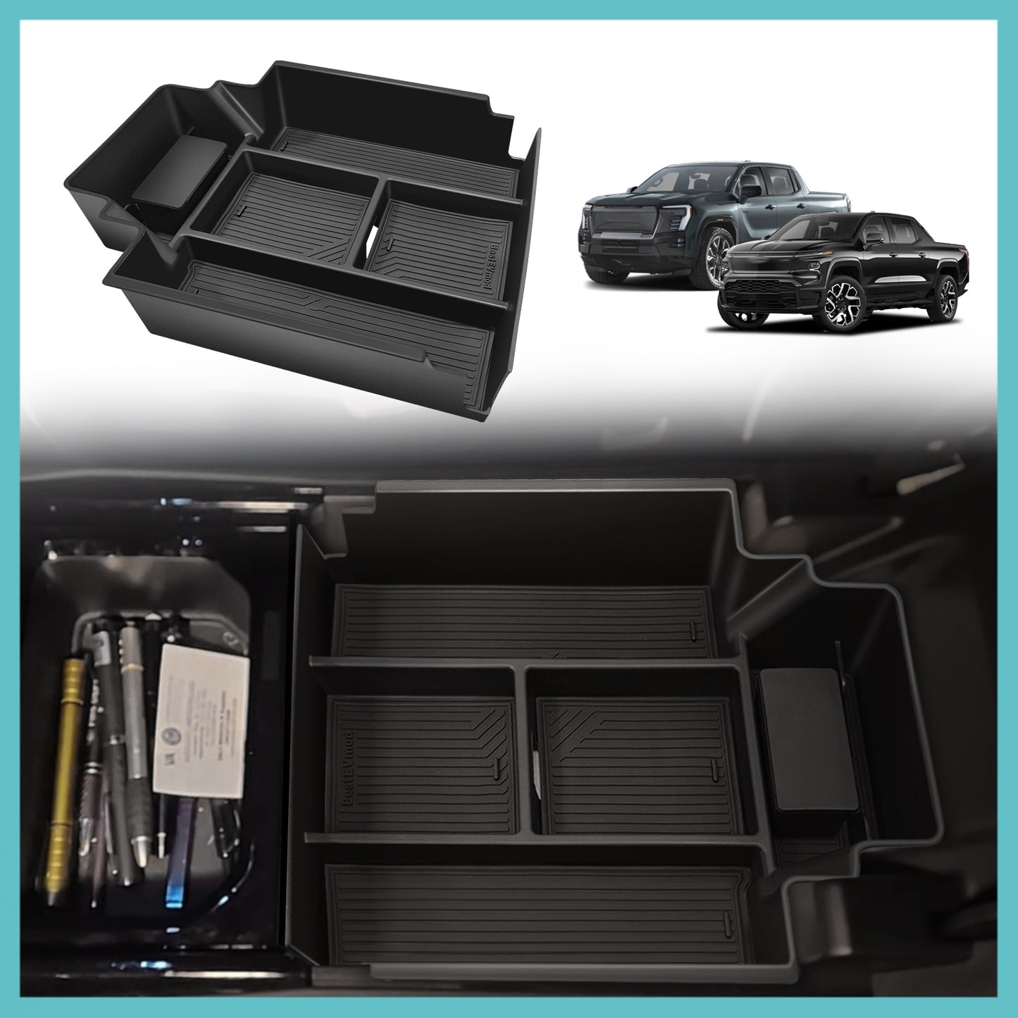 Center Console Organizer Tray (Top) for Silverado EV/Sierra EV 2024+