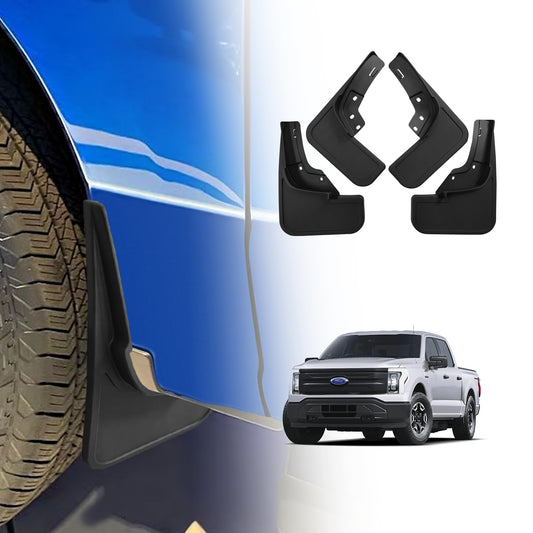 F-150 Lightning Mud Flaps Splash Guards (Set of 4) No Need to Drill Holes from BestEvMod