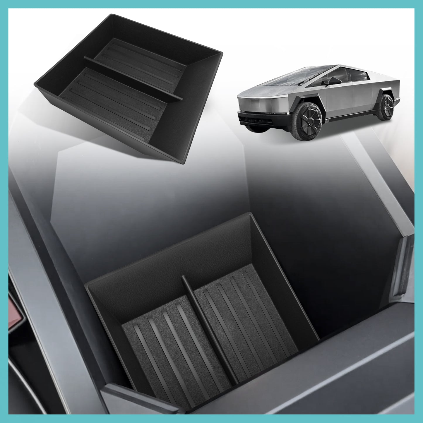 Console Bottom TPE Tray for Cybertruck