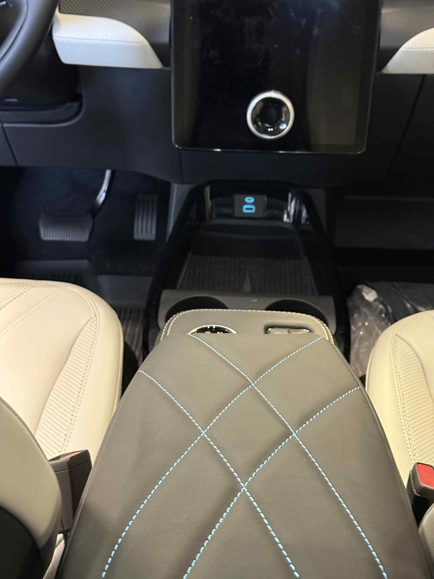 Custom Armrest Pad Cover for Mustang Mach-E Center Console Cover