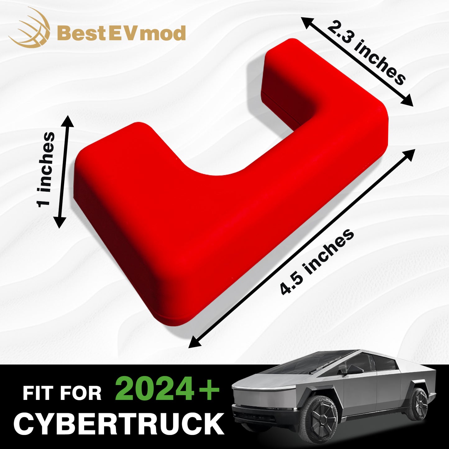 2PCS Front Tow Hook Covers for Cybertruck 2024+