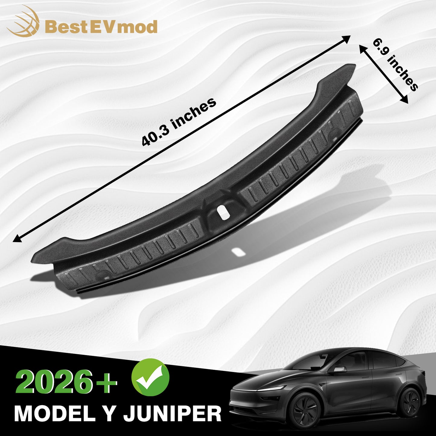 Upgrade Rear Bumper & Trunk Sill Cover Protector for 2026 Tesla Model Y