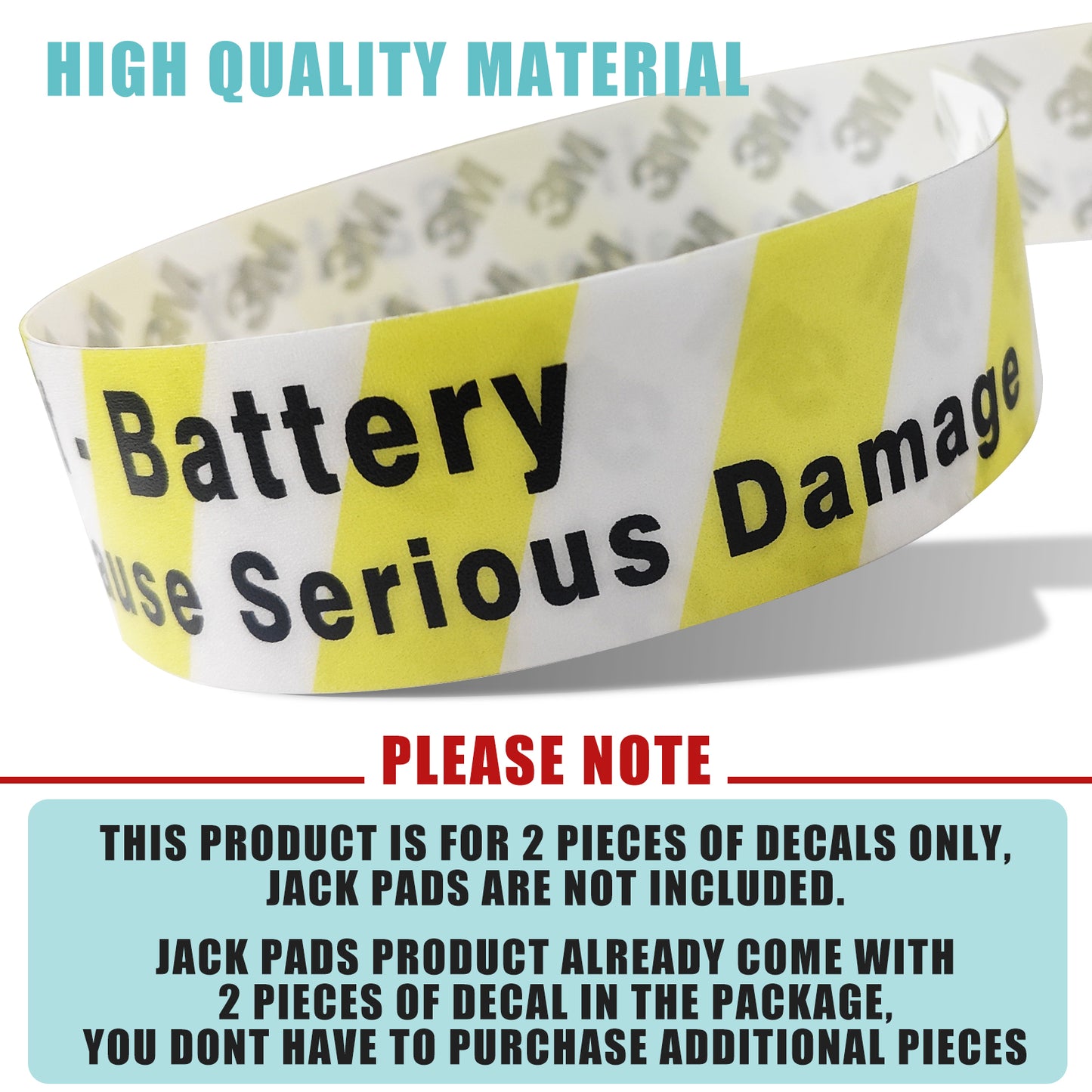 Mach E Lifting Warning Decal ONLY Set of 2 from AOSKonology