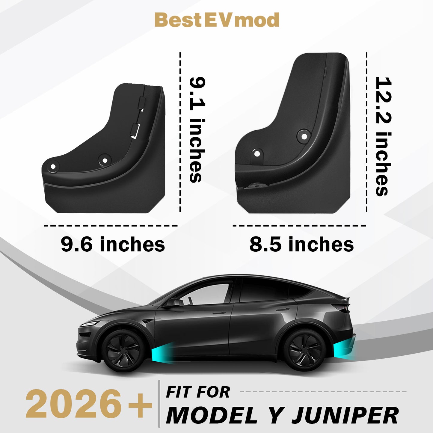 Upgrade TPE Mud Flaps for 2026 Tesla Model Y Juniper