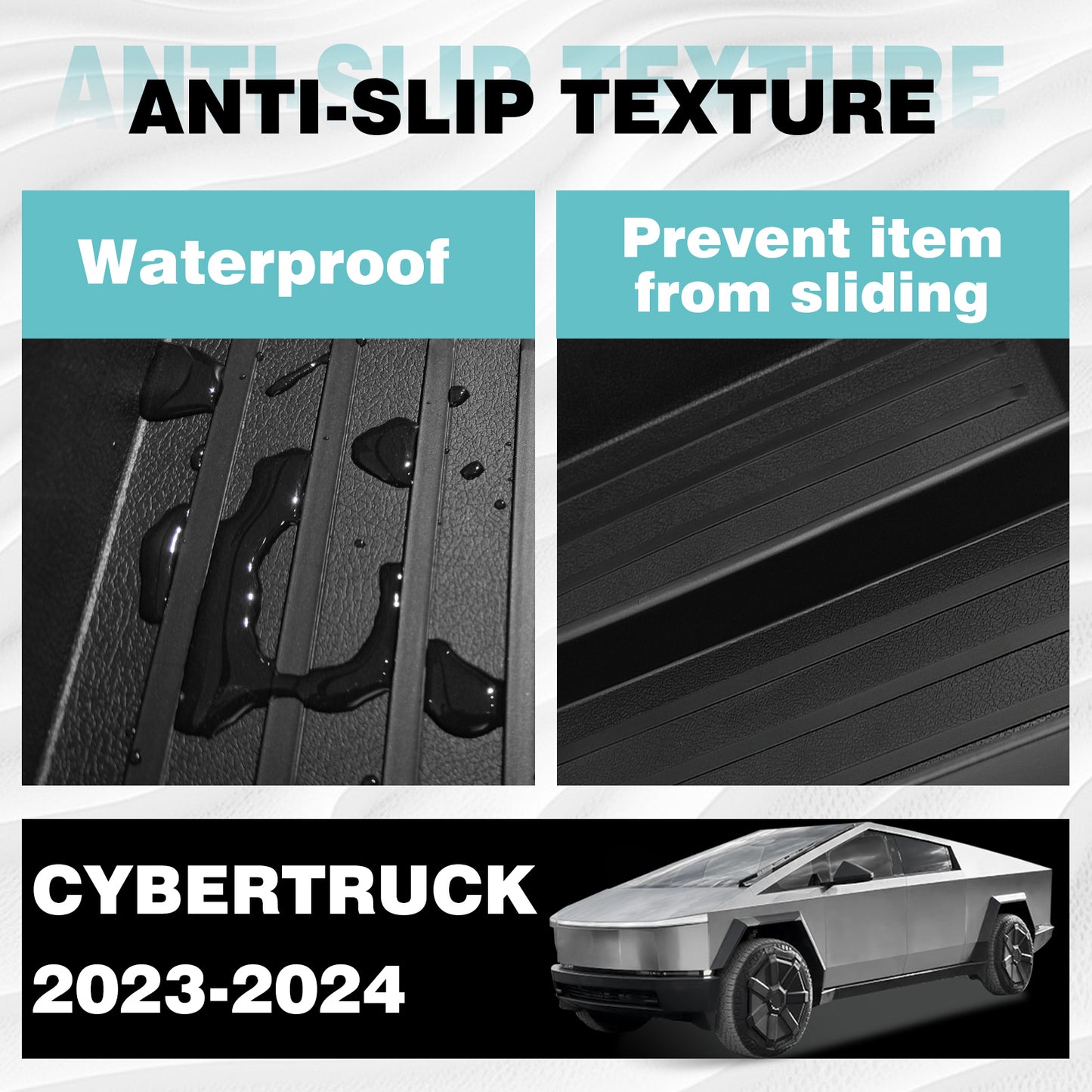 Bundle of Cybertruck Center Console Tray (BestEvMod Style Upper + Bottom)
