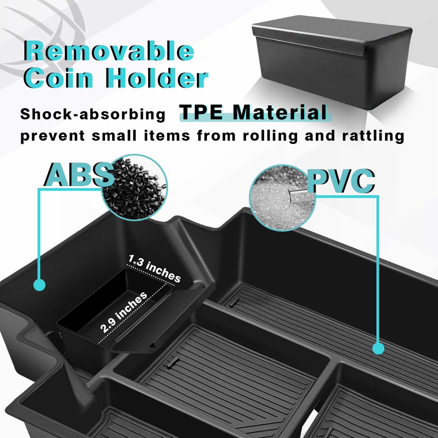 Center Console Organizer Tray (Top) for Silverado EV/Sierra EV 2024+