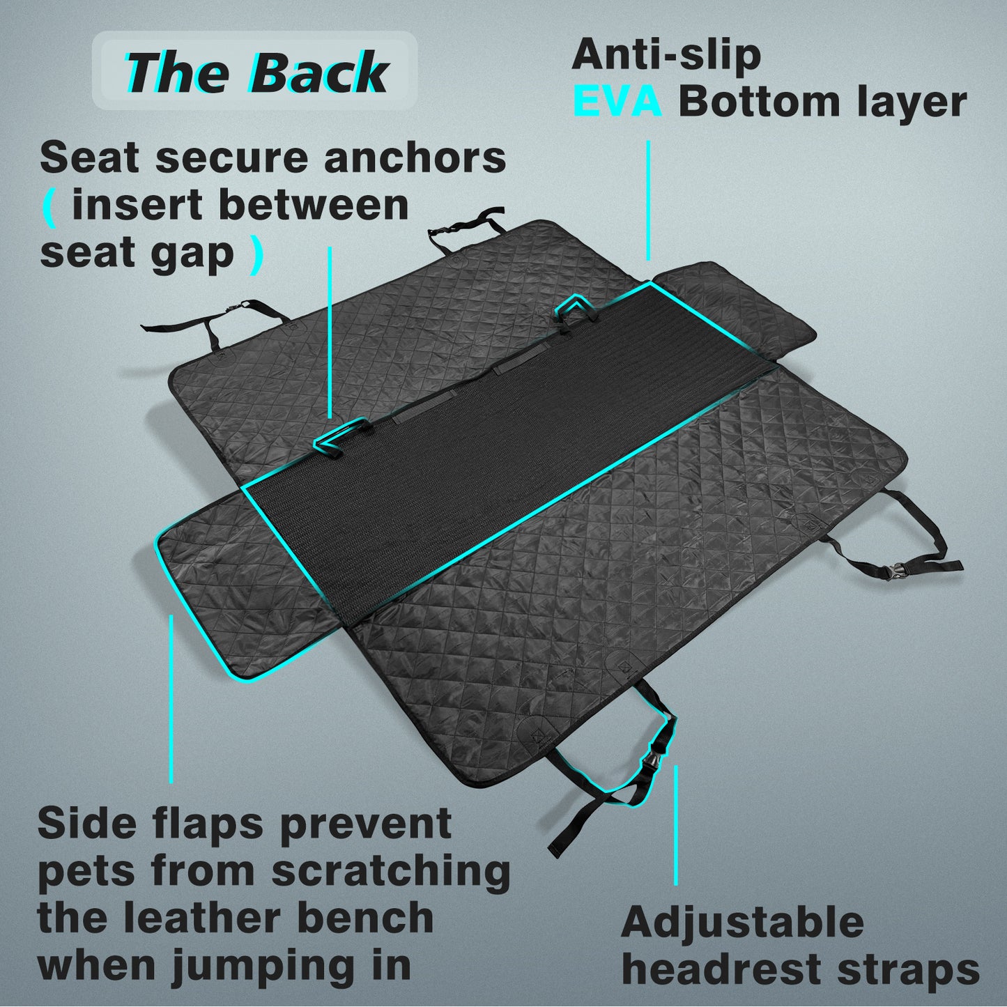 Pet Seat Cover Dog compatible with Rivian from BestEvMod