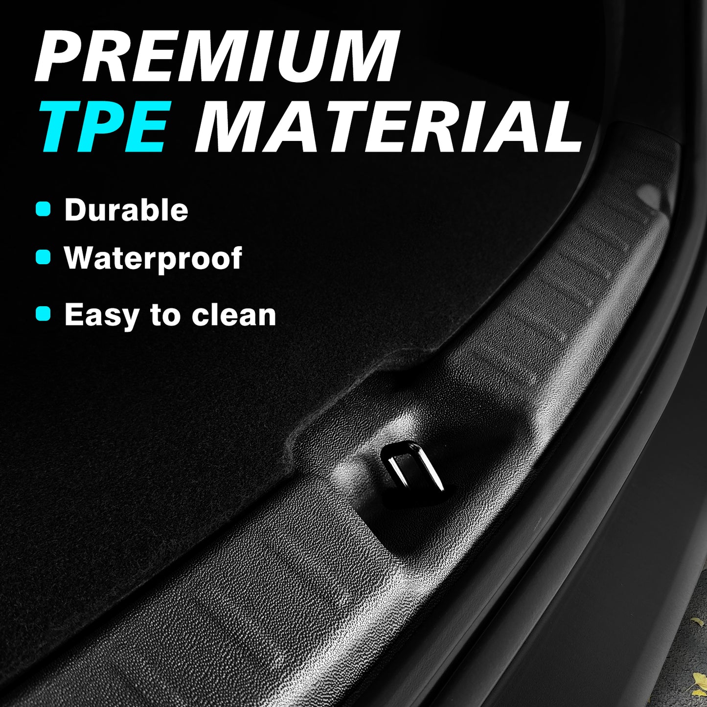 Upgrade Rear Bumper & Trunk Sill Cover Protector for 2026 Tesla Model Y