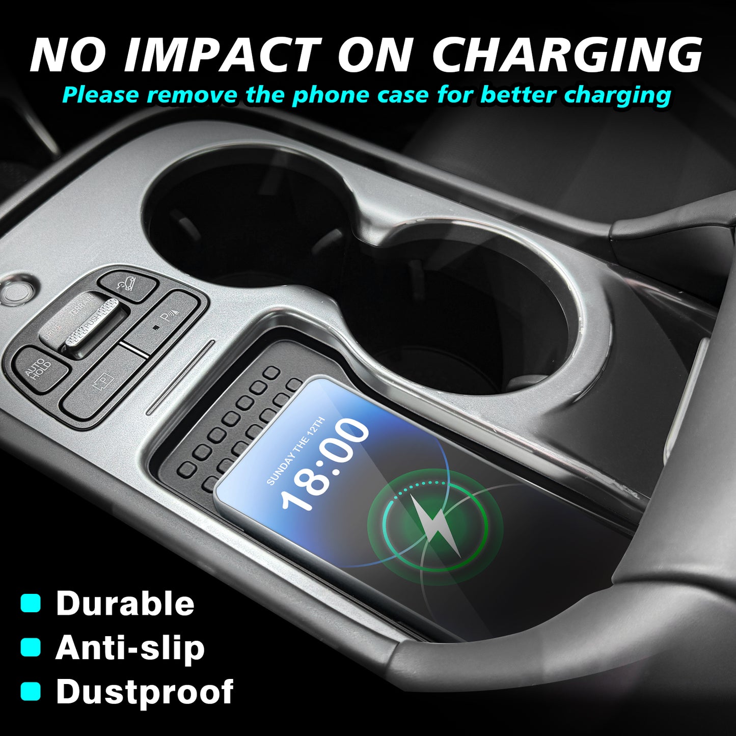 Wireless Charger Mat for Hyundai Ioniq 9 2026+ S SE SEL Not Fit Limited/Calligraphy/Calligraphy Design
