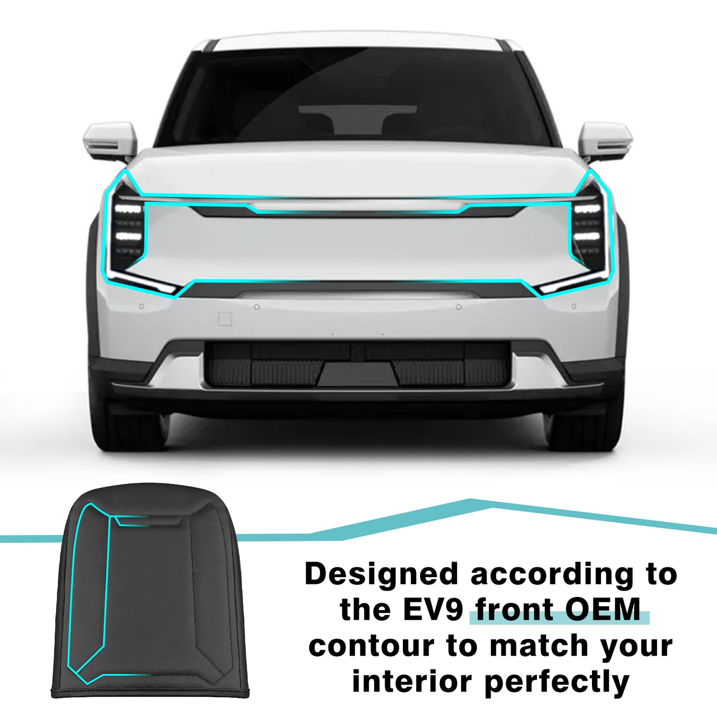 EV9 Vegan Leather Armrest Pad Cover Extra Soft from BestEvMod