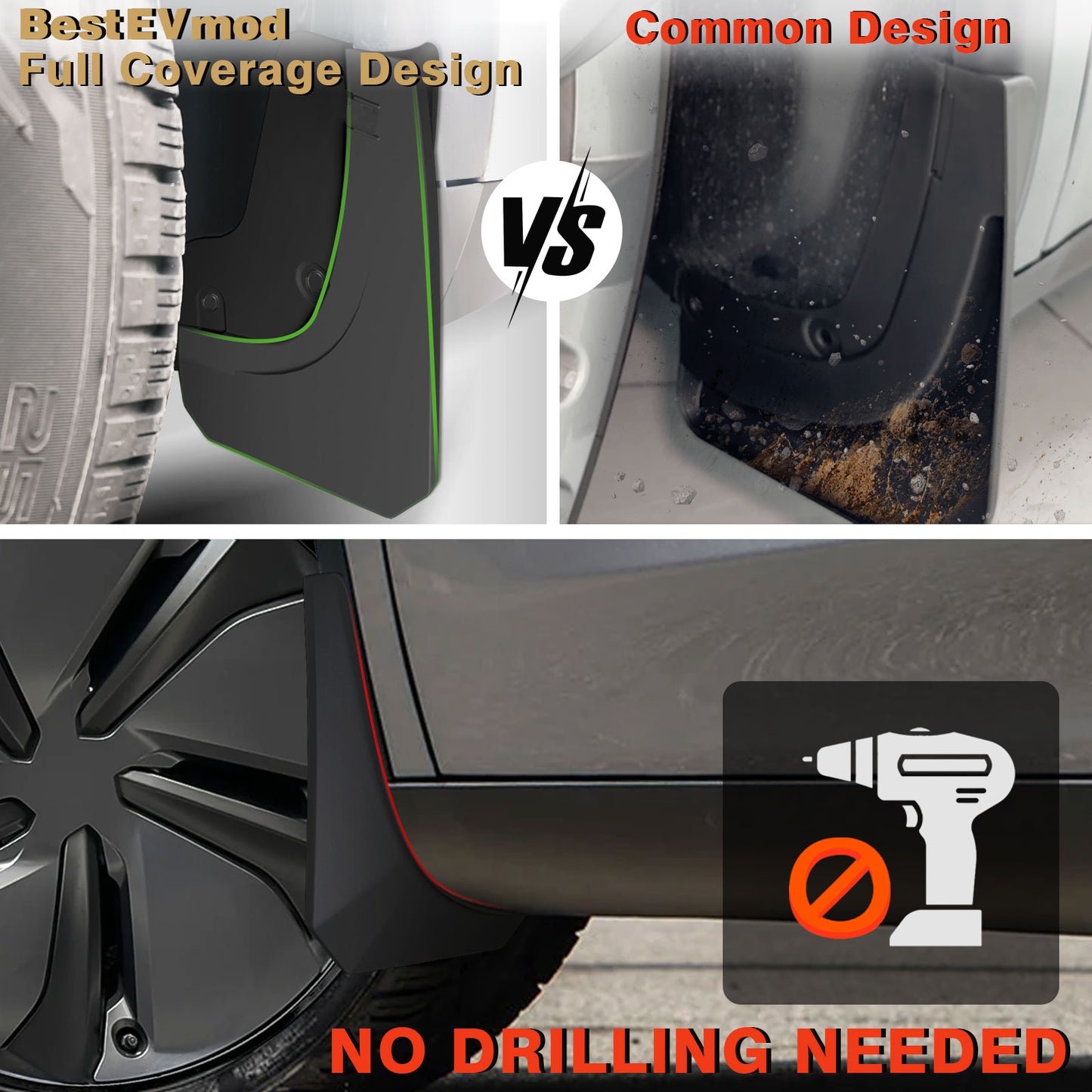 Upgrade Mud Flaps Splash Guards for 2026 New Tesla Model Y Juniper