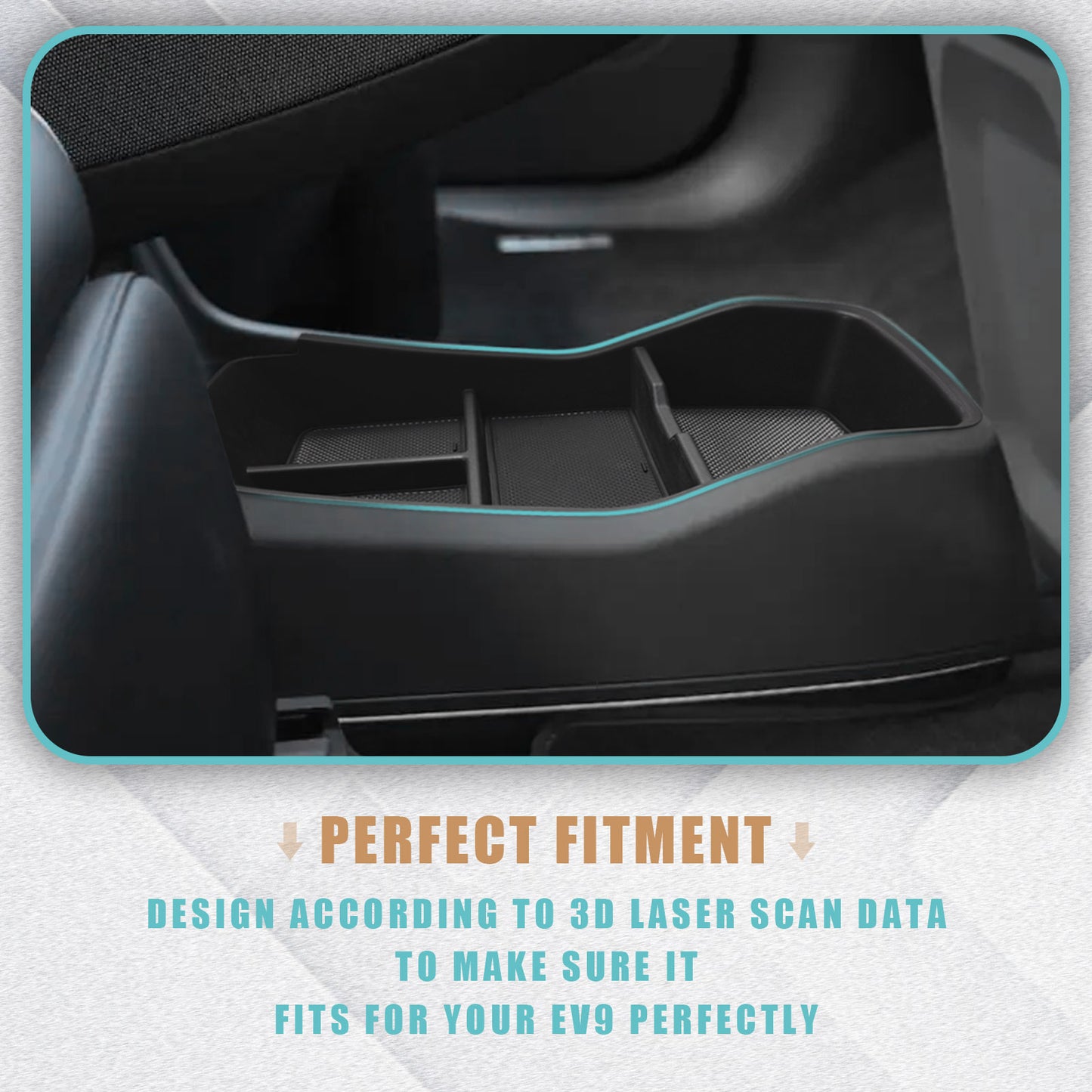 Lower Center Console Organizer Tray for EV9 from BestEvMod