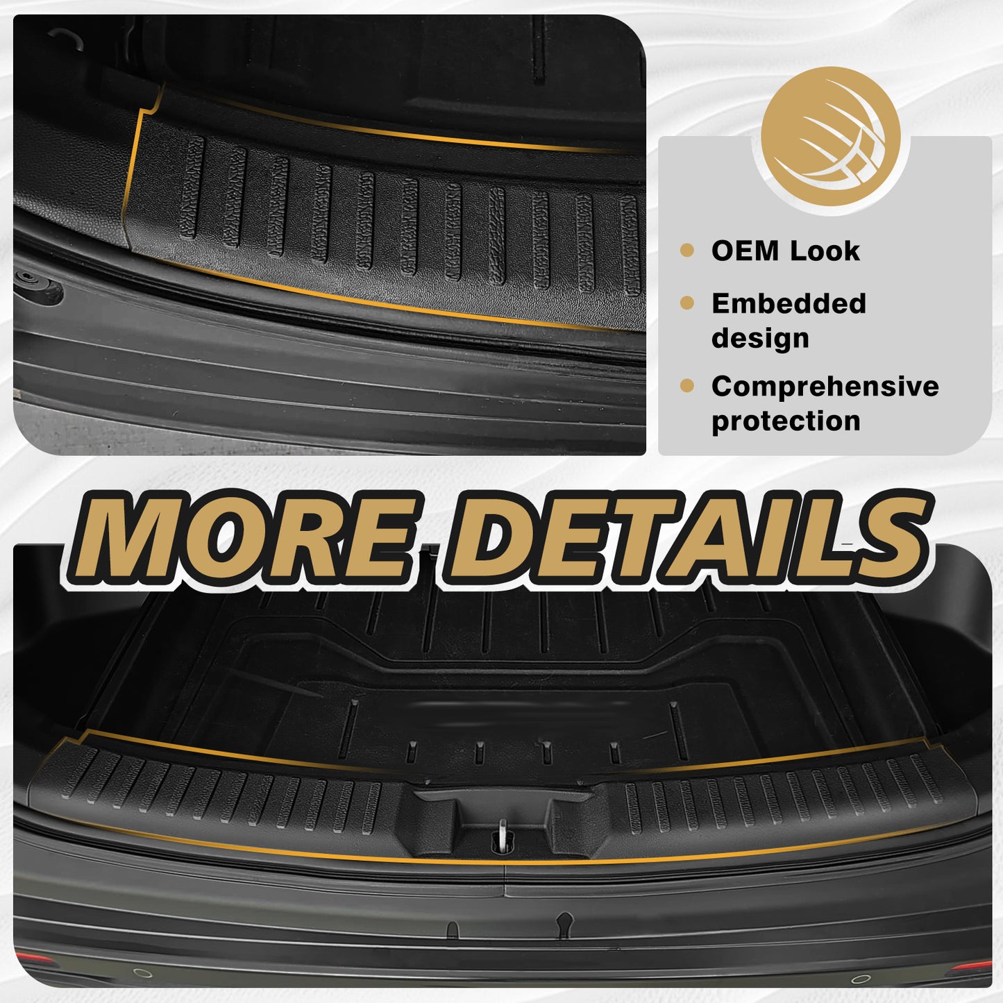 Upgrade Rear Bumper & Trunk Sill Cover Protector for 2023+ Honda CRV CR-V