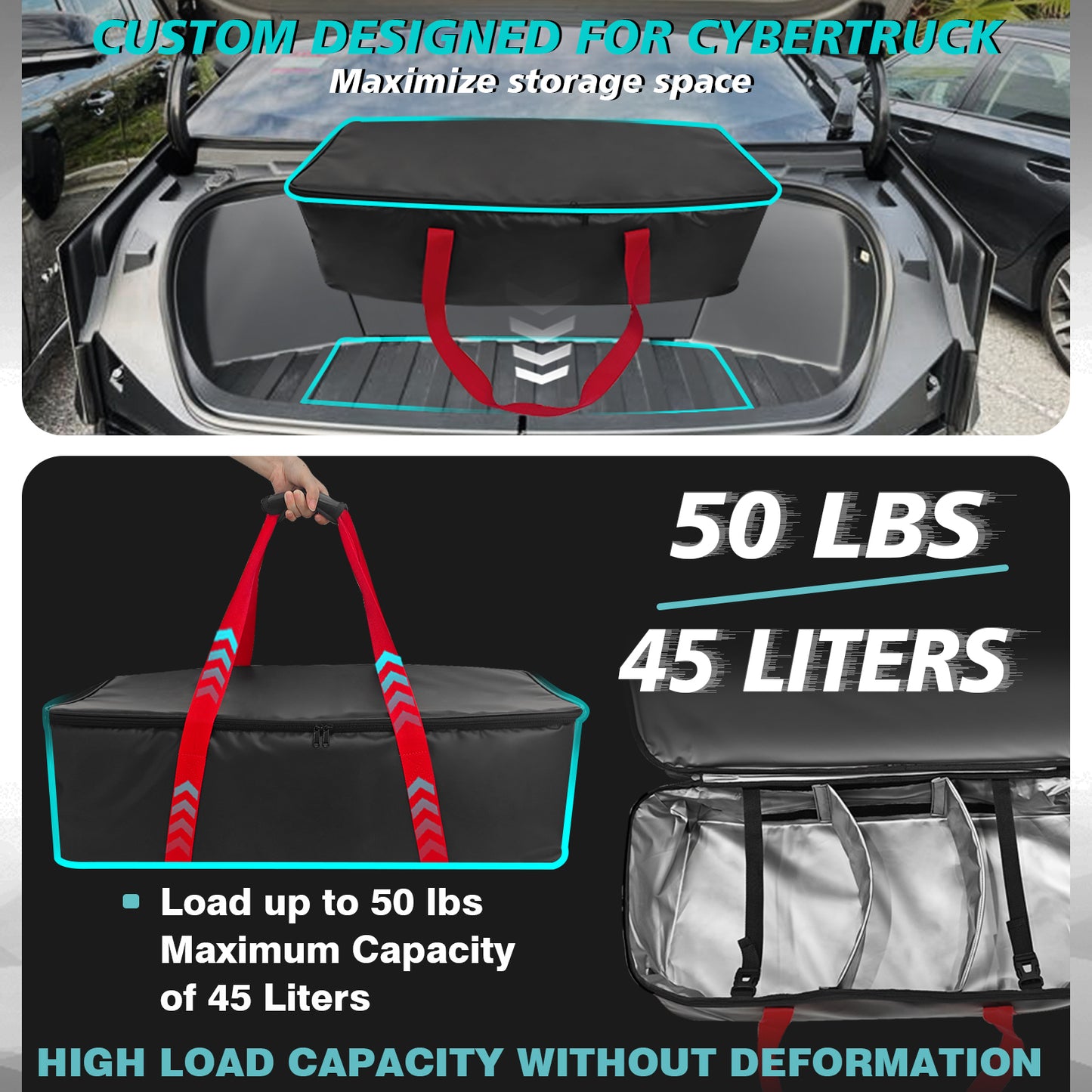 Frunk Cooler Bag Organzier Custom Design Fit for Cybertruck