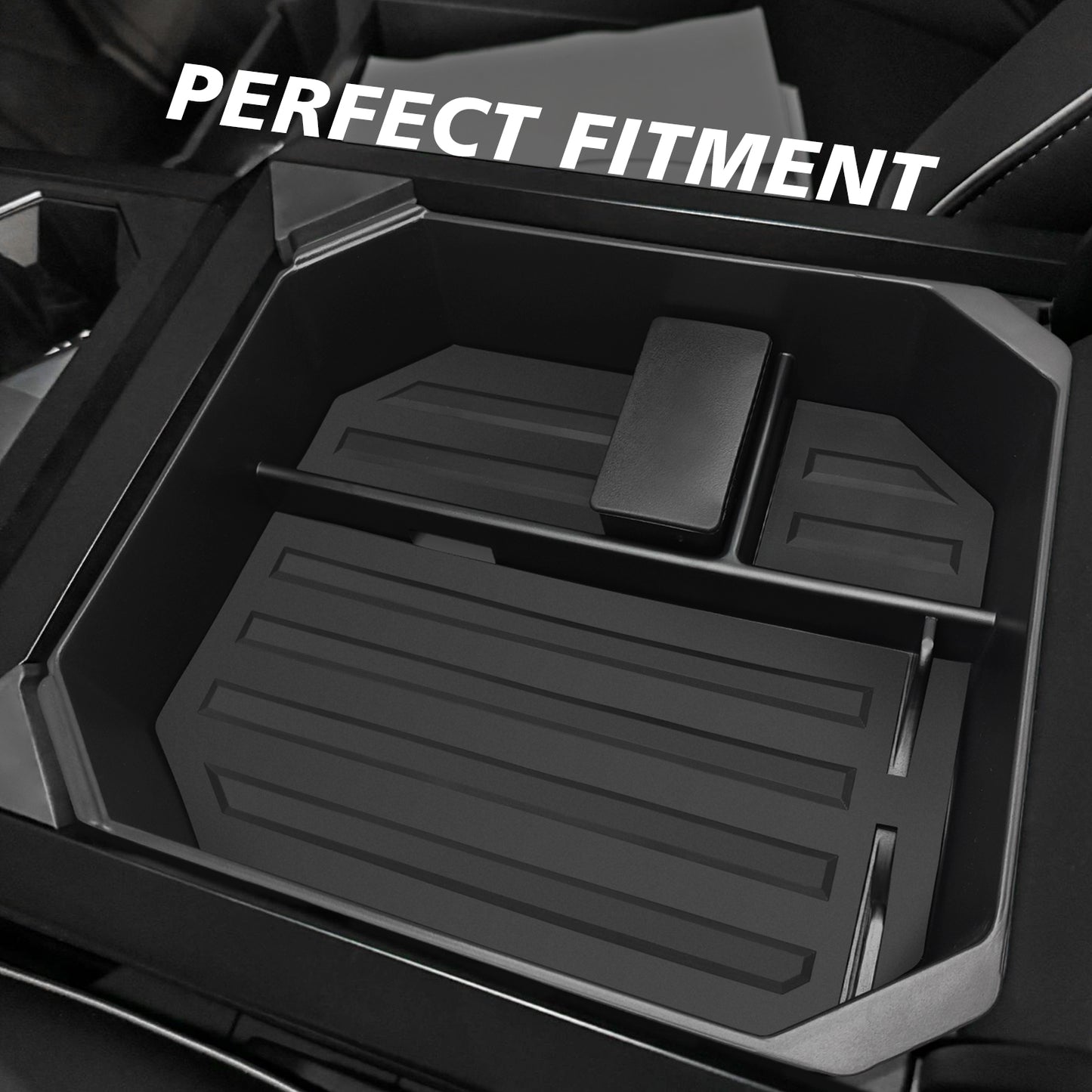 Bundle of Cybertruck Center Console Tray (BestEvMod Style Upper + Bottom)