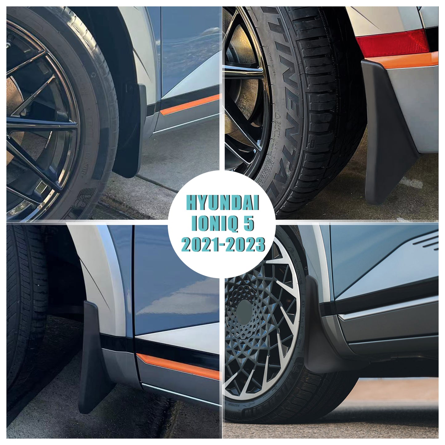 Ioniq5 Mud Flaps Splash Guards (Set of 4) Dirt Protection from BestEvMod