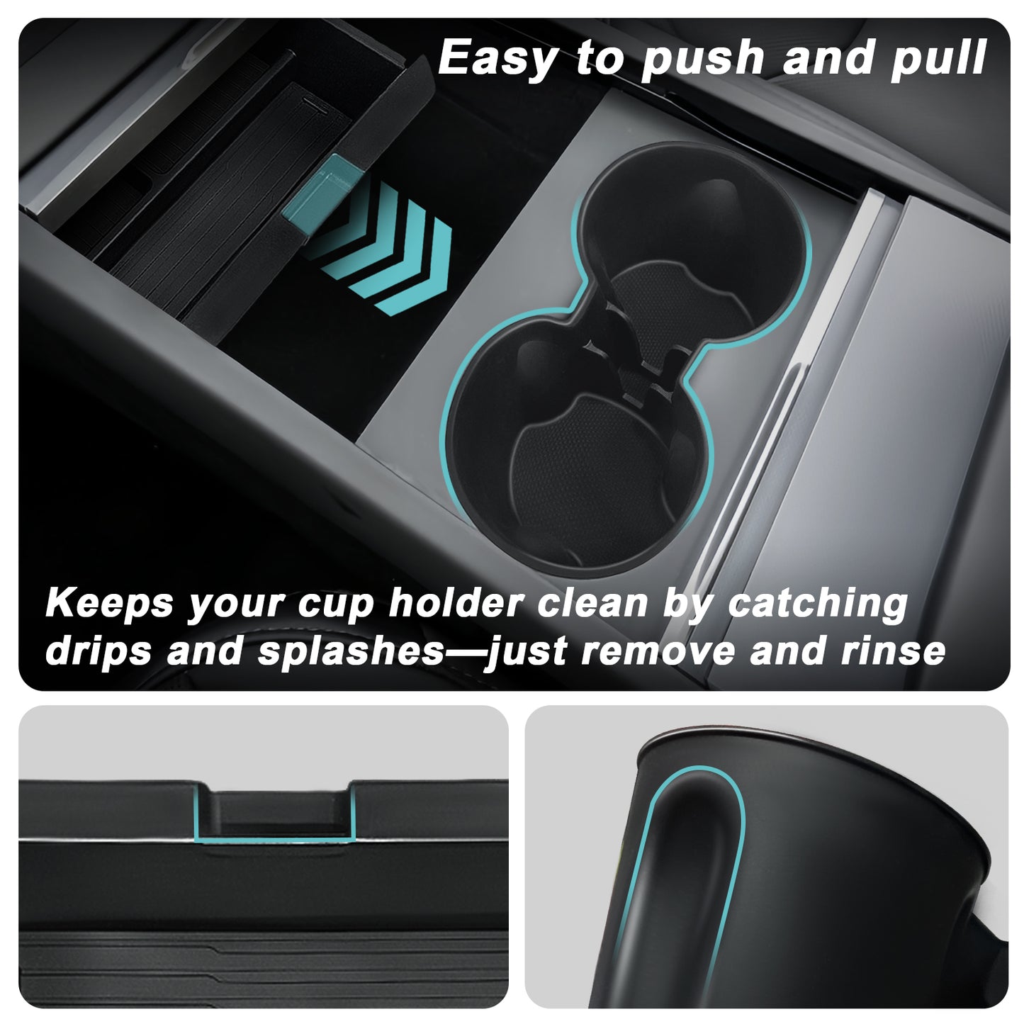5PCS Center Console Organizer for 2025 Tesla Model Y Juniper