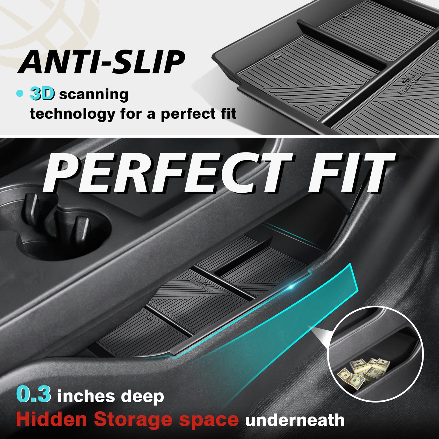 Lower Center Console Organizer for Honda Prologue 2024+