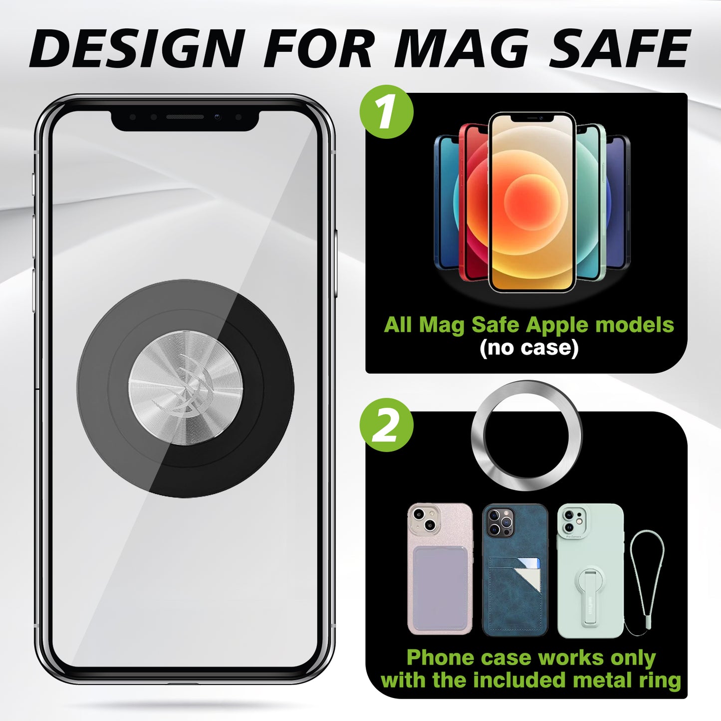 Magnetic Phone Holder for Hyundai Ioniq 5, Ioniq 9 , Sonata, Kona, Kona Electric, Santa Fe (SE, SEL, XRT Trims only)