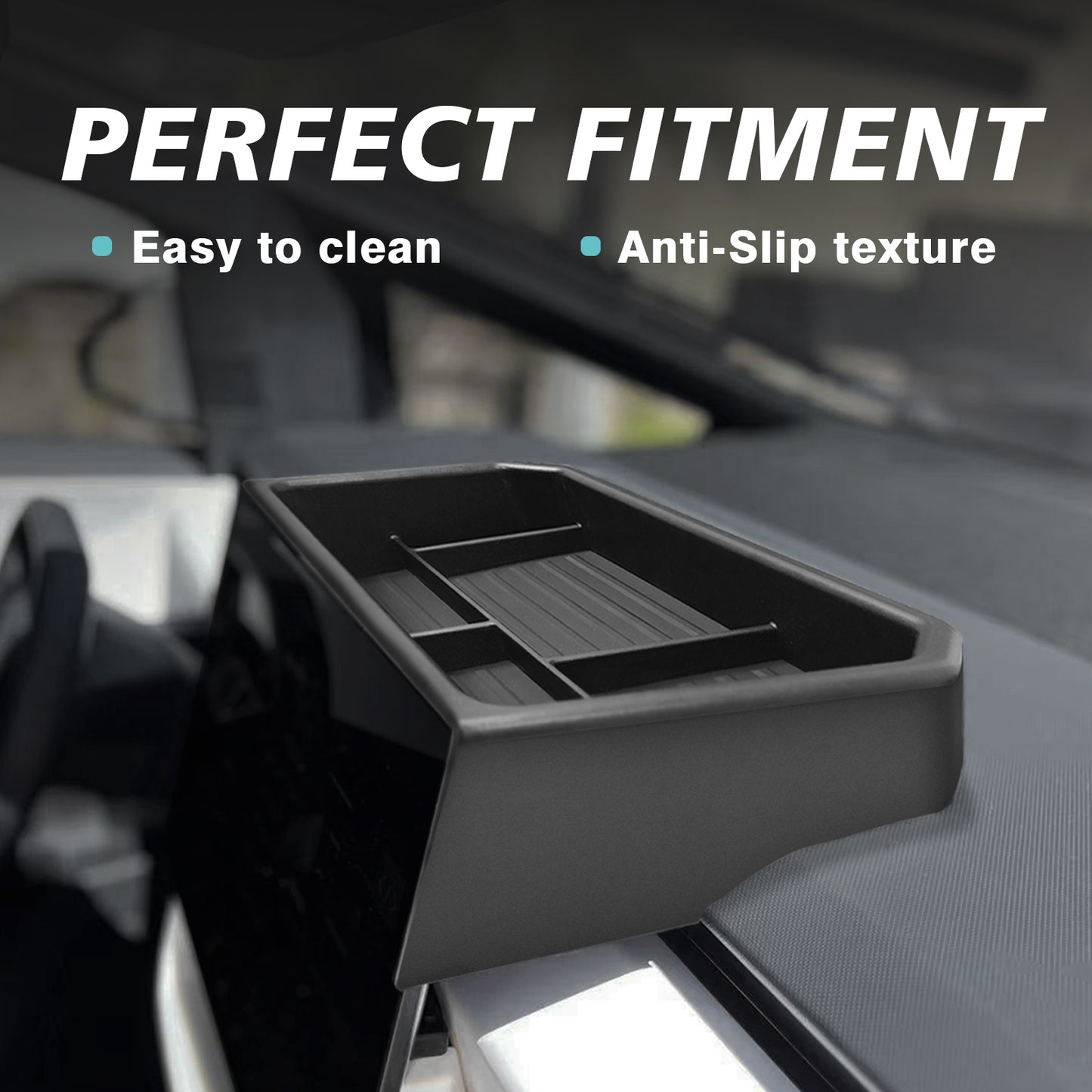 Bundle of Floor Lower Tray+ Screen Dash Tray for Cybertruck