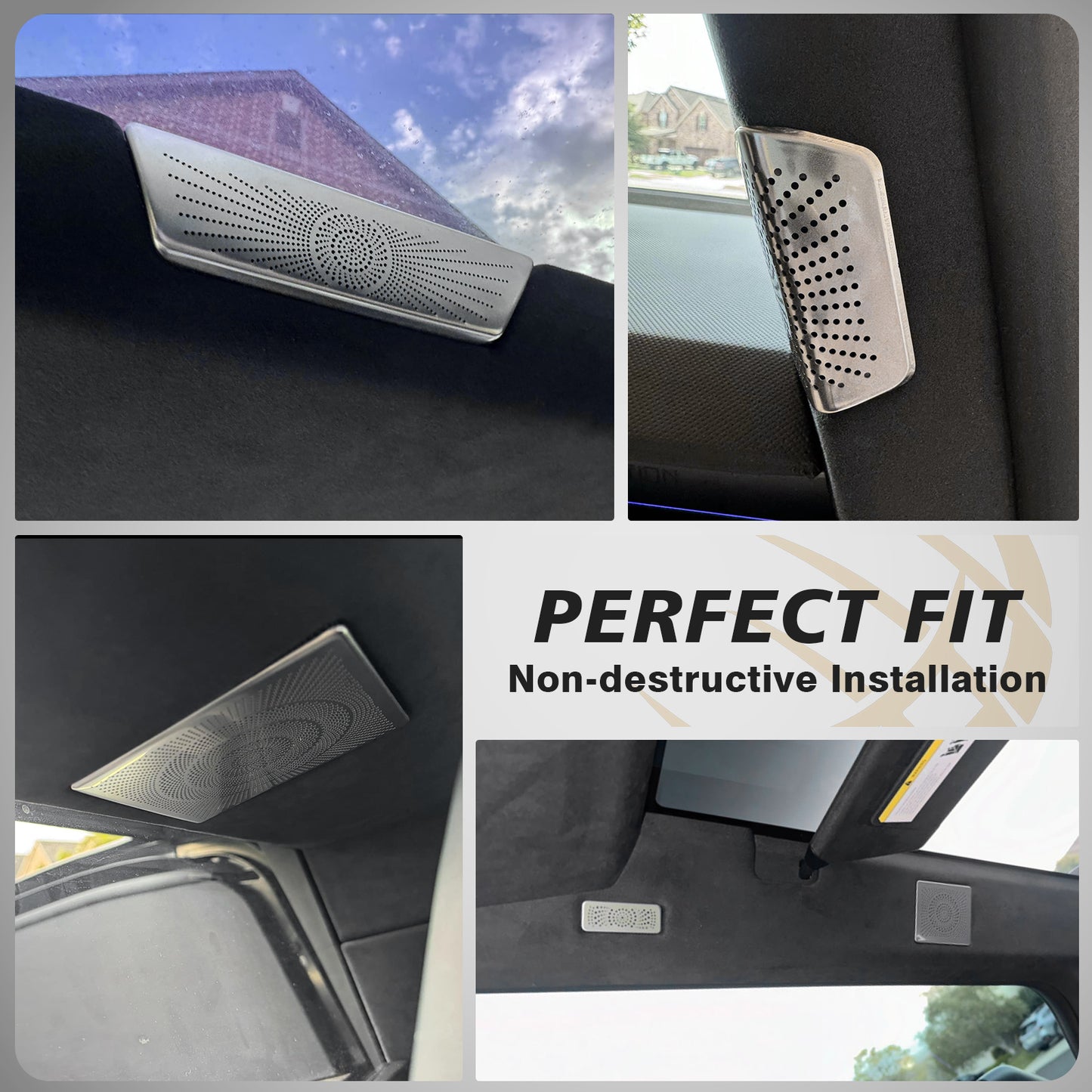 13PCS Speaker Cover Trim Kit for Cybertruck 2024+