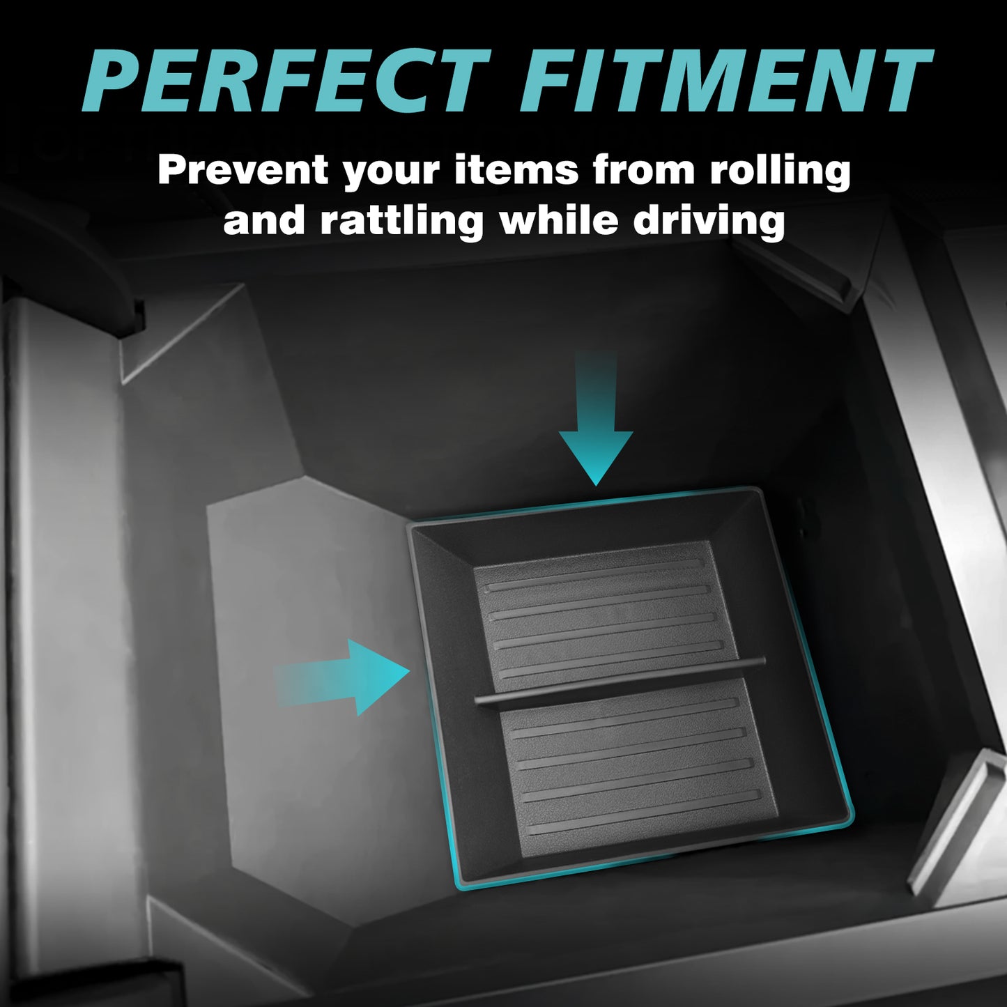 Bundle of Cybertruck Center Console Tray (BestEvMod Style Upper + Bottom)