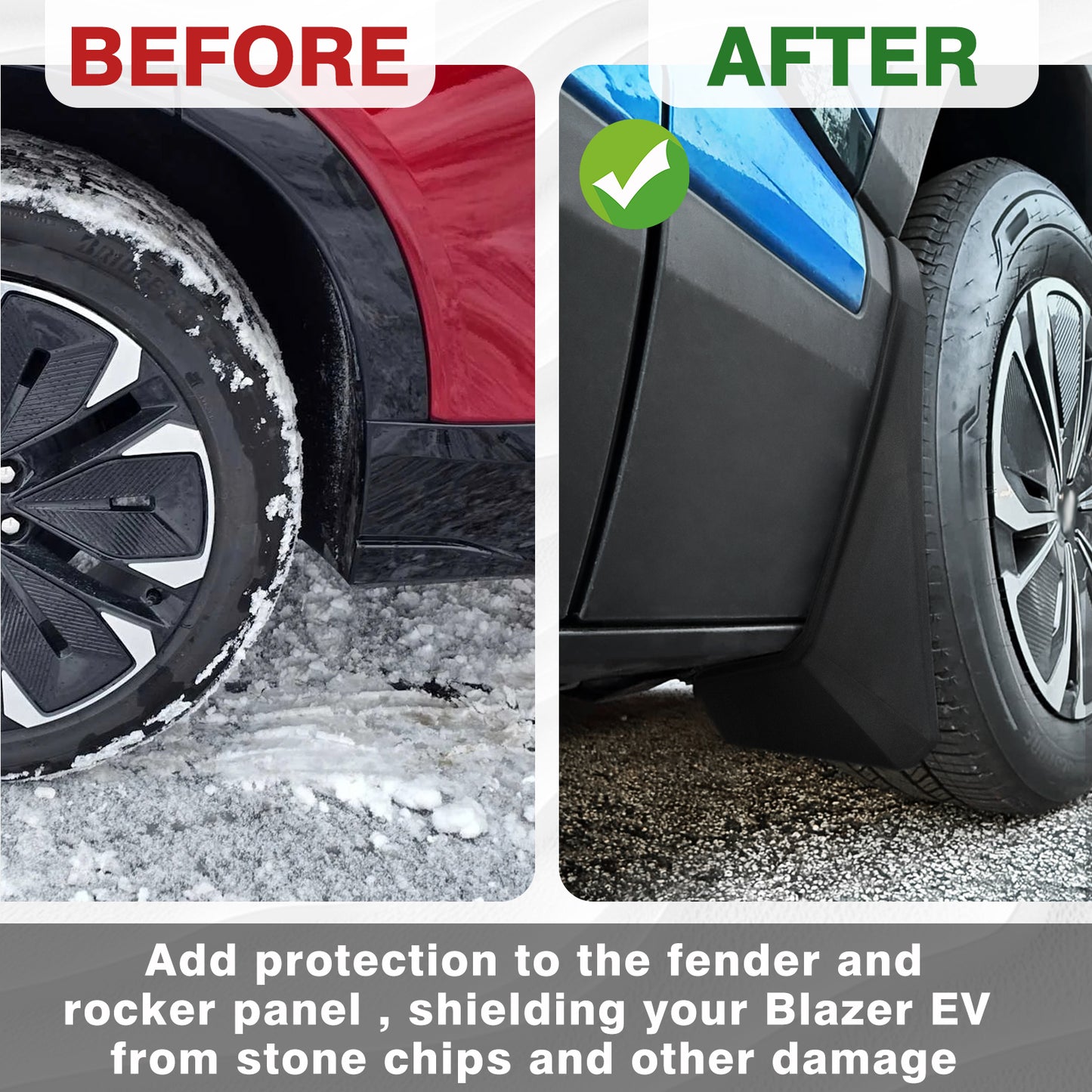 4PCS Mud Flaps for Chevrolet Blazer EV 2024+ Not fit SS model From BestEvMod