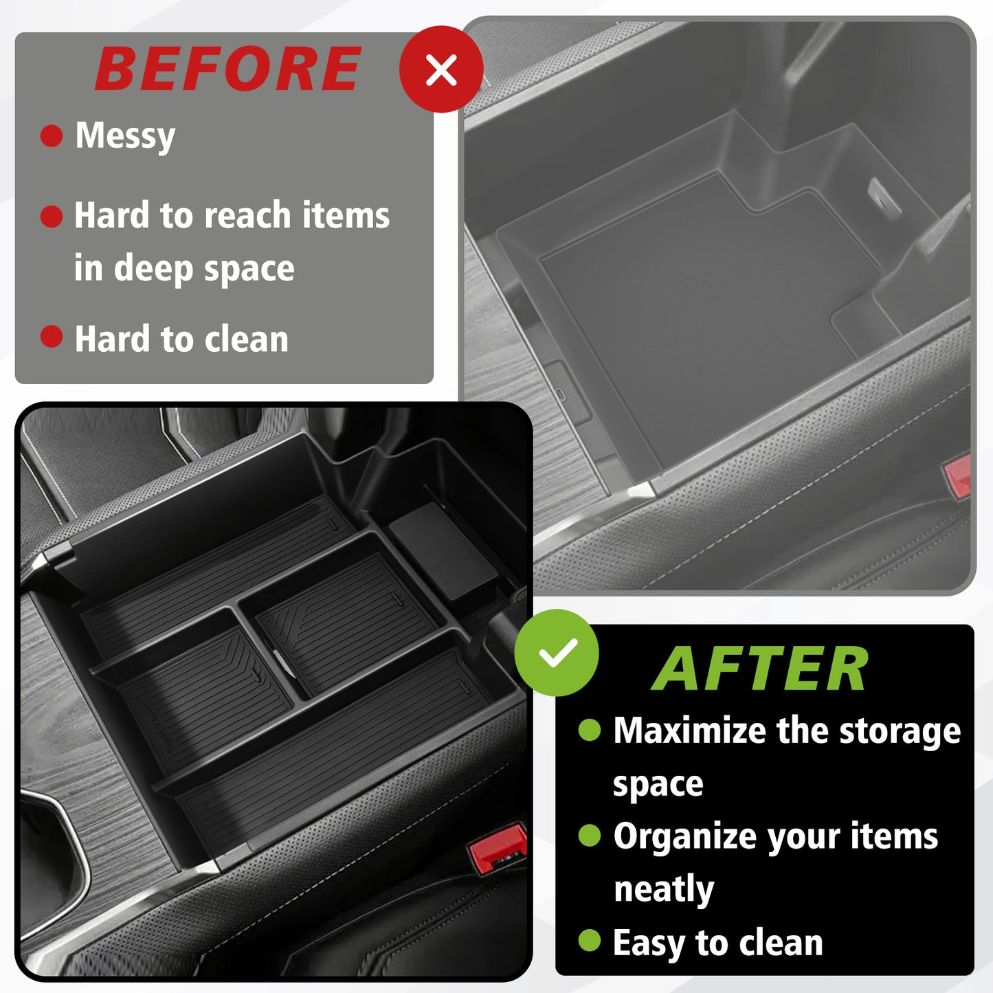 Center Console Organizer Tray (Top) for Silverado EV/Sierra EV 2024+