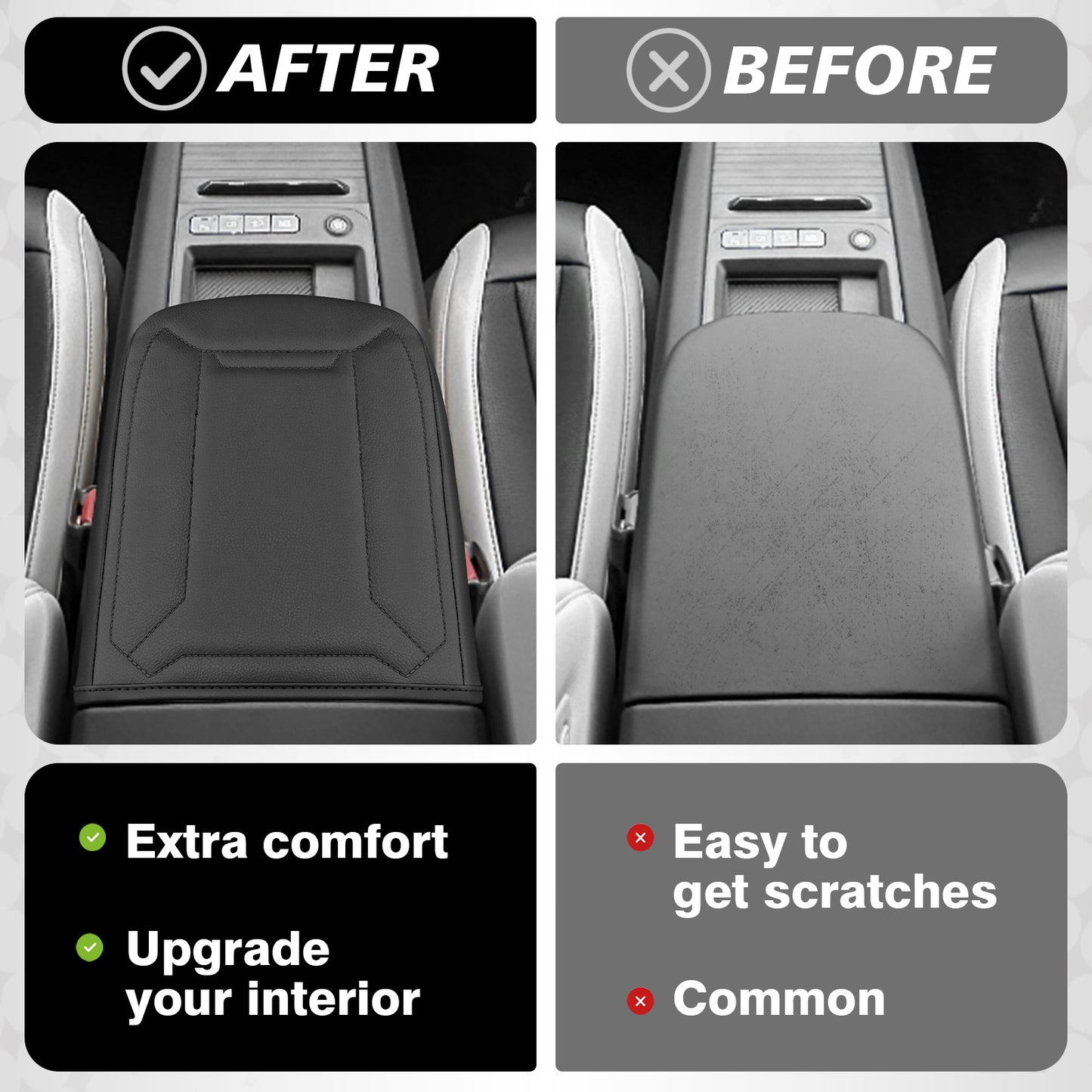 EV9 Vegan Leather Armrest Pad Cover Extra Soft from BestEvMod