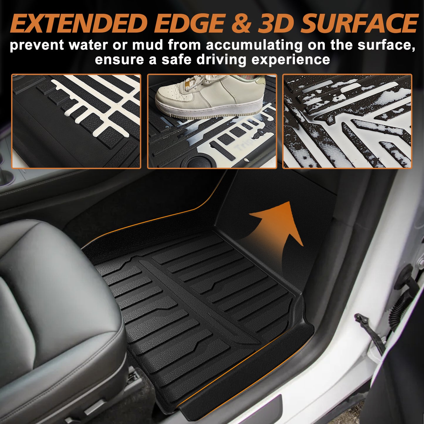 Floor& Frunk& Trunk& Rear Lower& Backrest& Bumper Guard Mat Set for Juniper