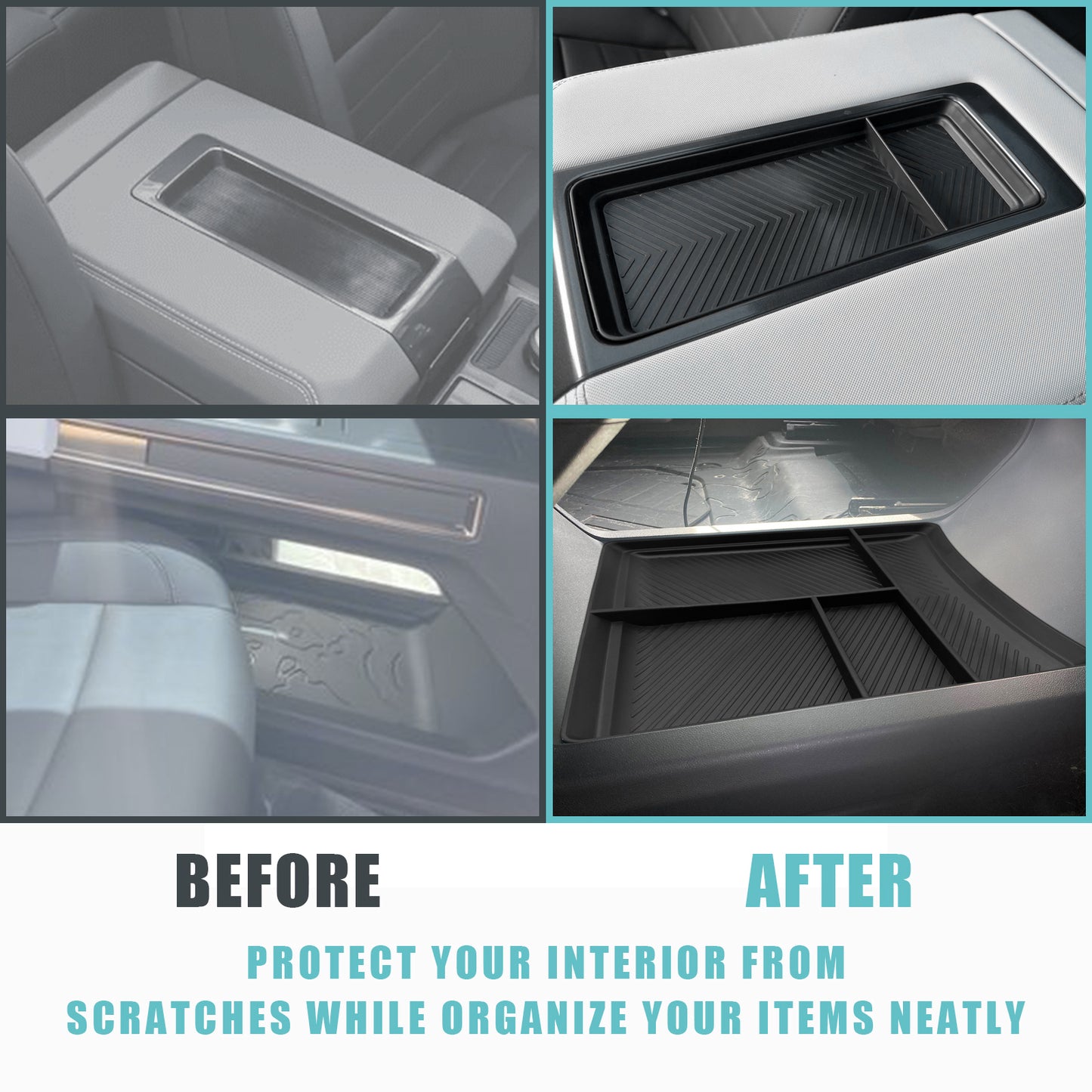 Hummer EV Lower Console Organizer & Armrest Tray Set 2023 from BestEvMod