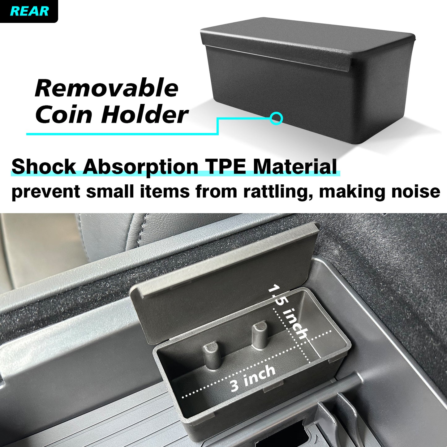 ABS Center Console Organizer Tray Upper for New Model Y Juniper Model 3 Highland from BestEvMod