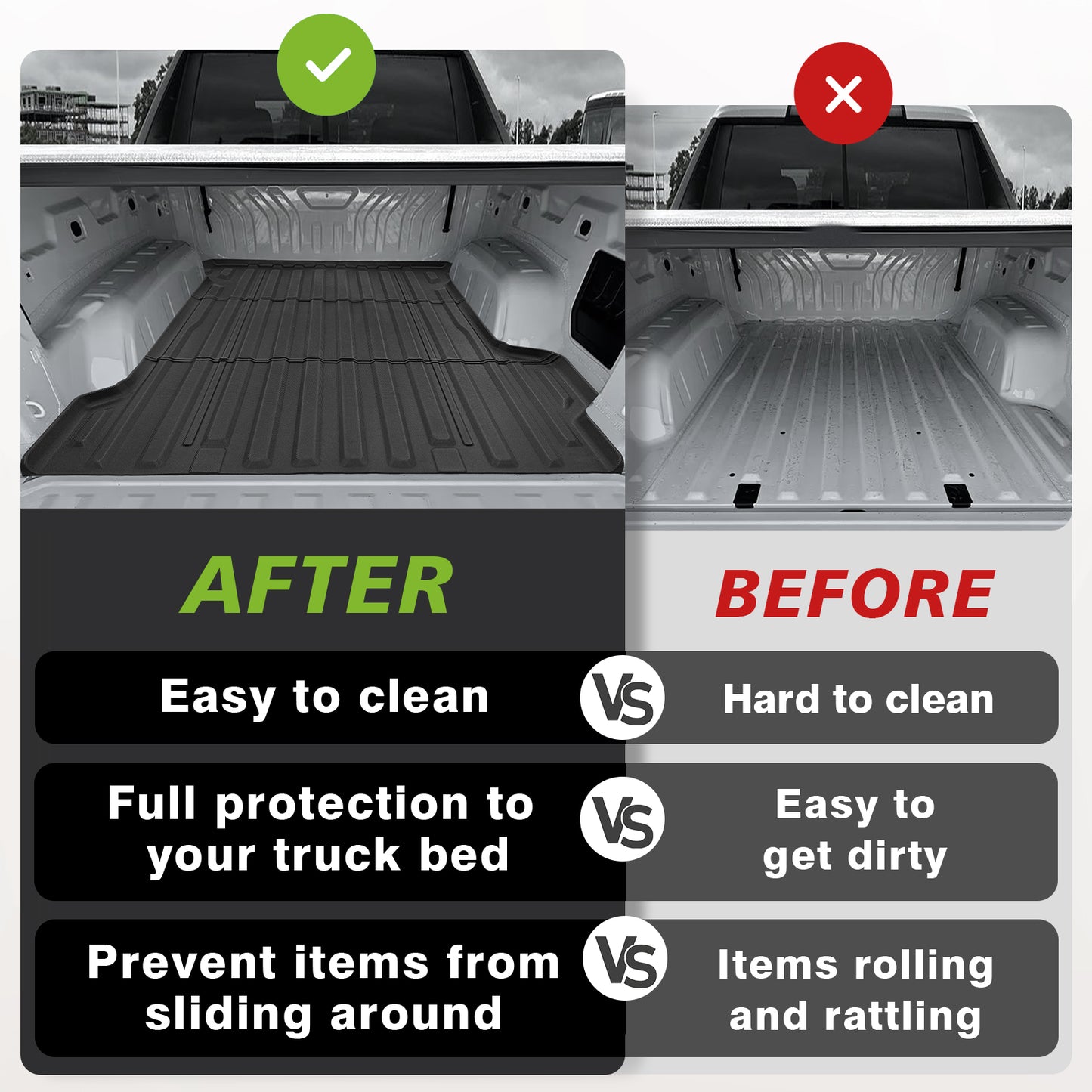 Truck Bed Mat for 2024-2025 Silverado EV WT & LT
