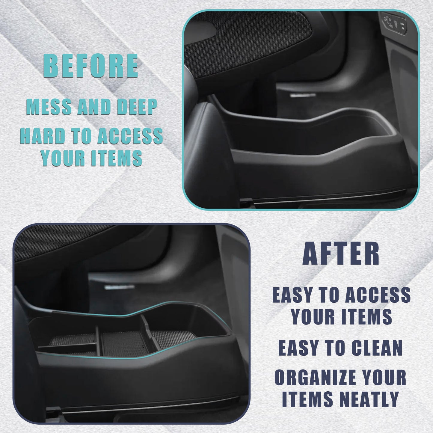 Lower Center Console Organizer Tray for EV9 from BestEvMod