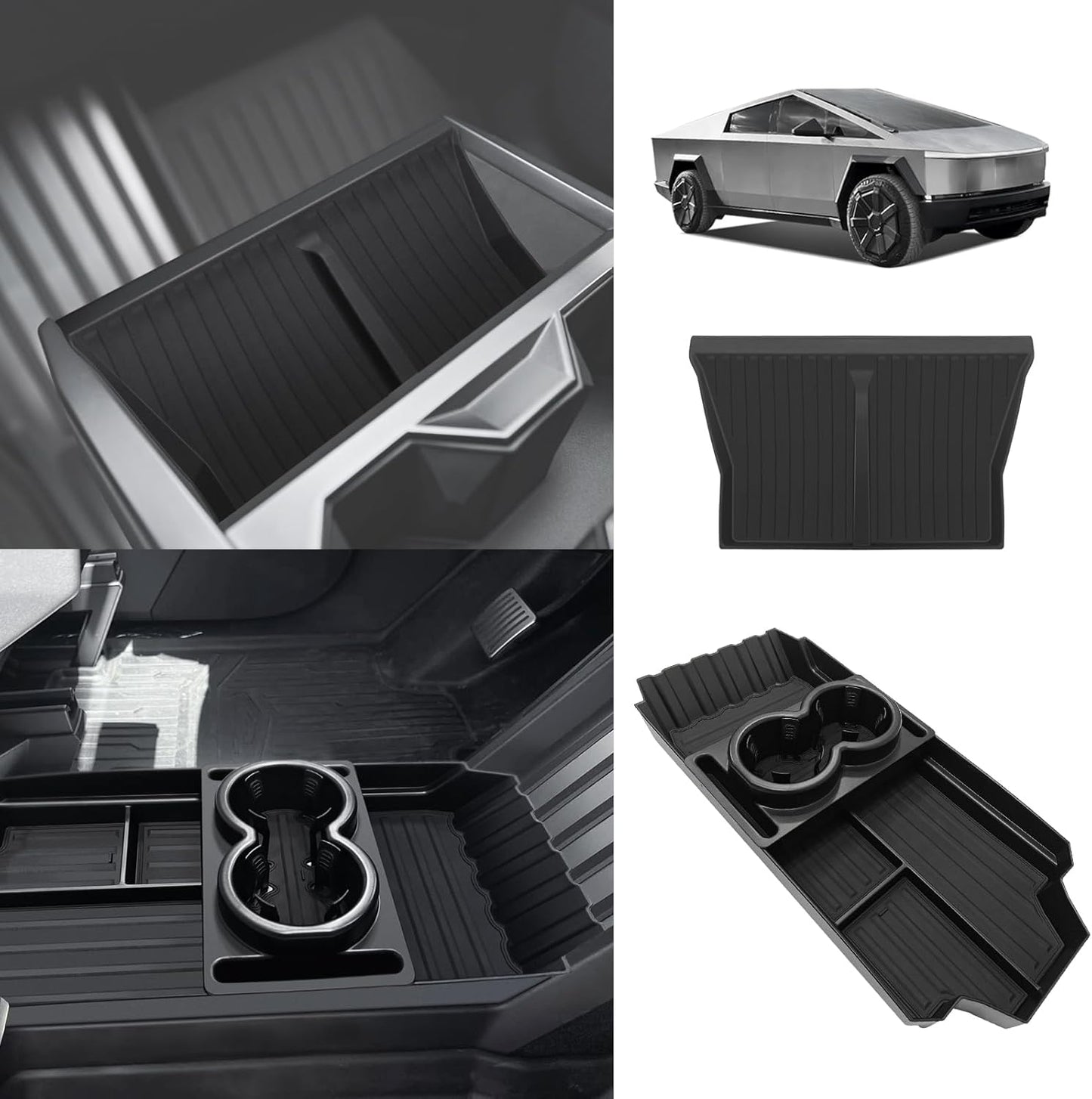 Front Lower Console Floor Console Organizer for Cybertruck