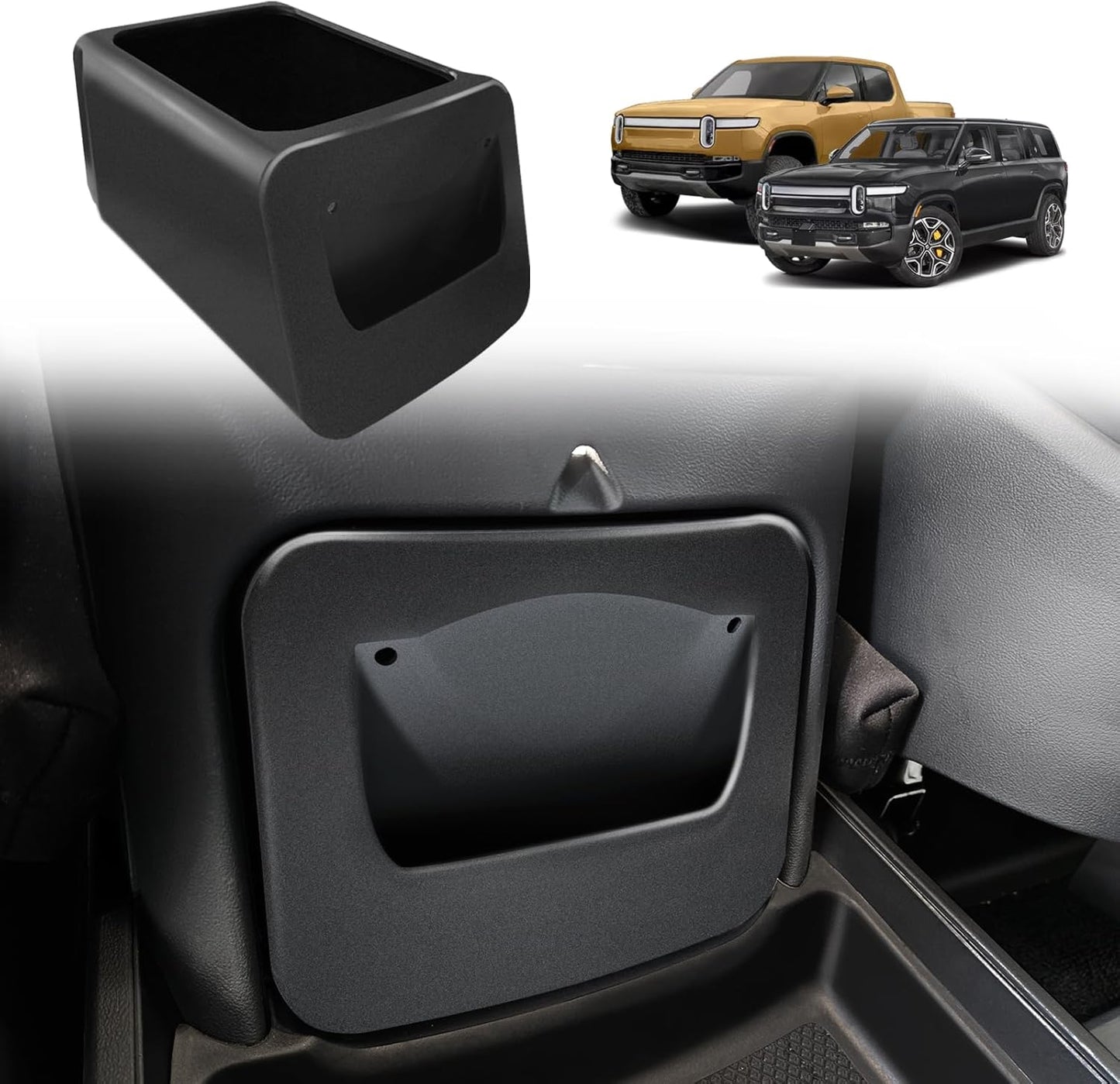 Lockable Camp Speaker Drawer Organizer Tray Compatible with Rivian R1T R1S from BestEvMod