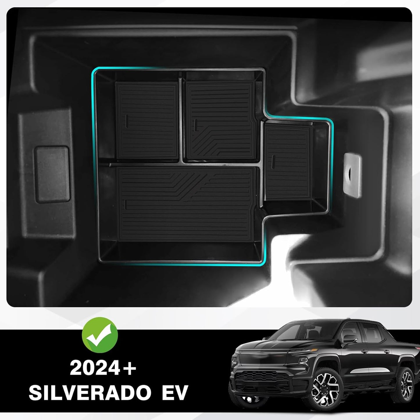 Console Organizer for Chevrolet Silverado EV/GMC Sierra EV 2024+(Bottom)