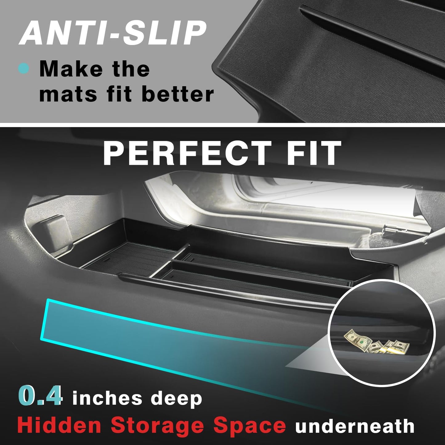Console Organizer and Lower Tray Set for Chevrolet Equinox EV 2024+