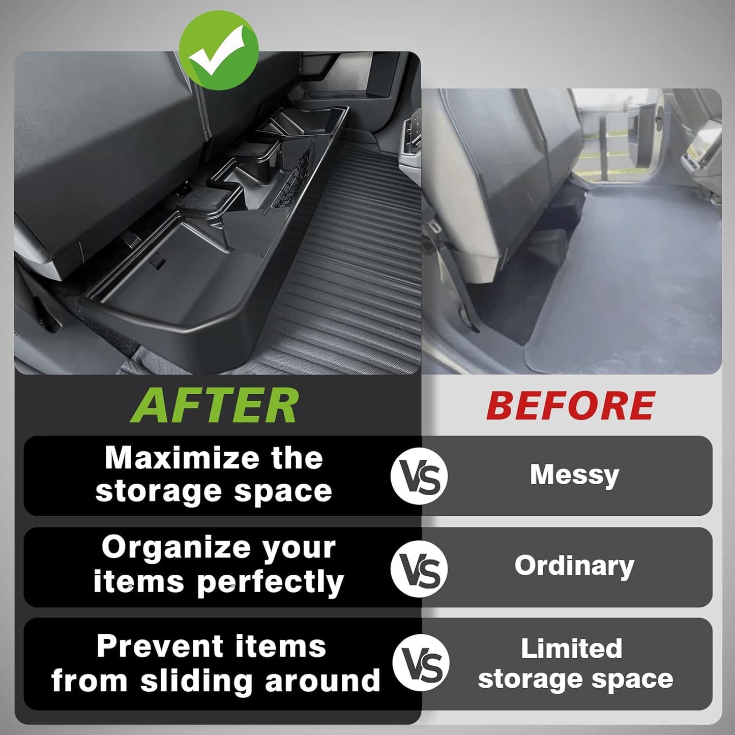 Rear Underseat Storage for Cybertruck 2024+
