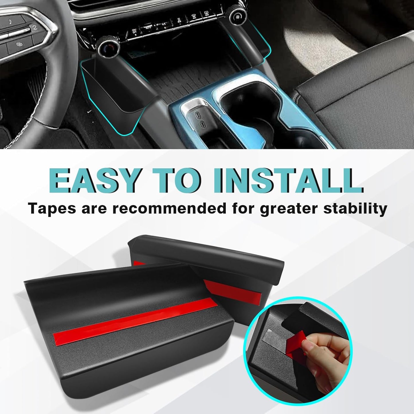 2PCS Console Shifter Storage Box for Equinox EV 2024+