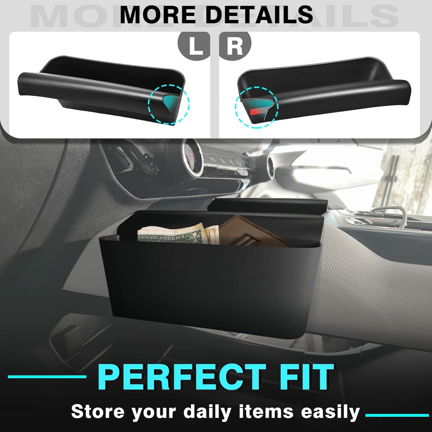 2PCS Console Shifter Storage Box for Equinox EV 2024+