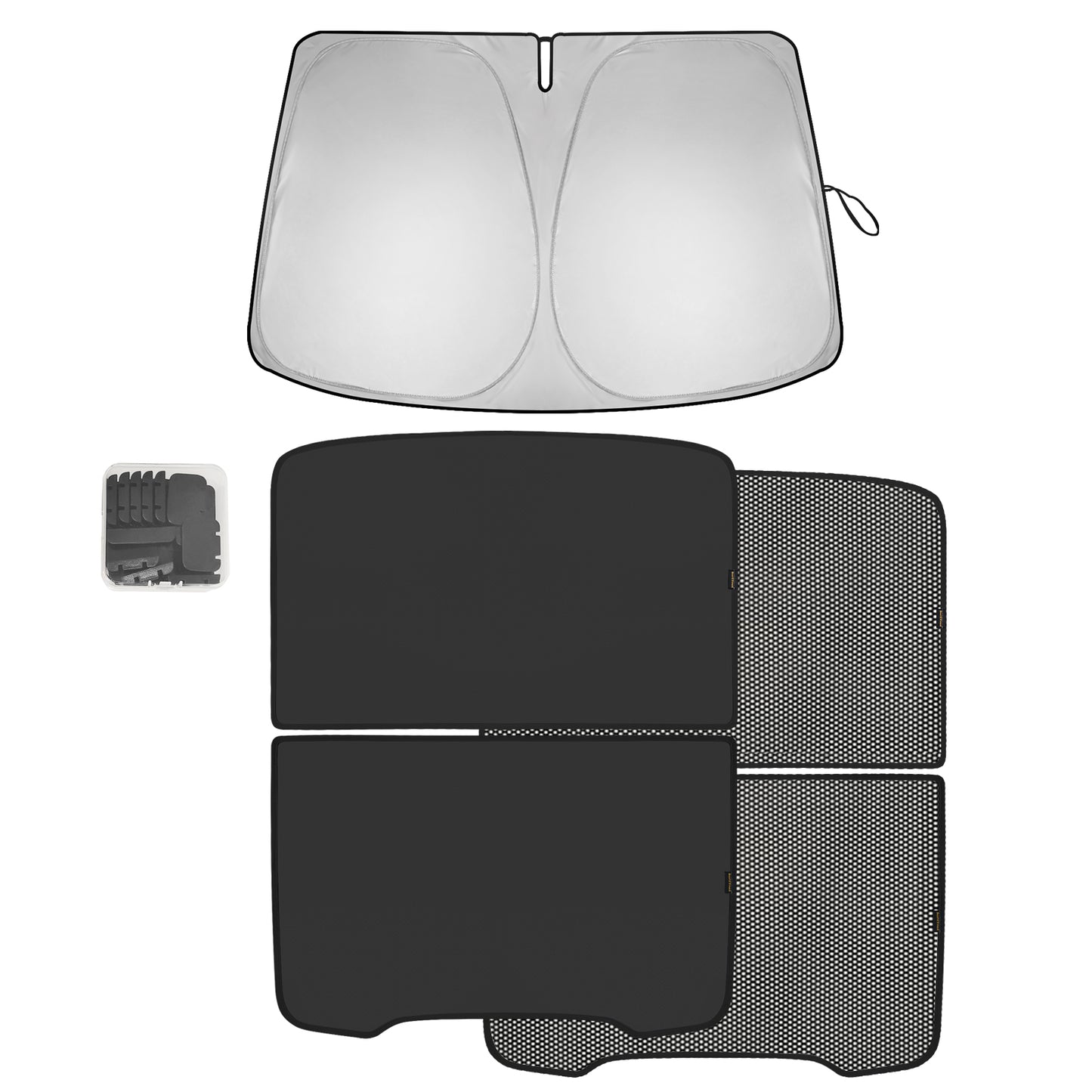 Windshield & Roof Foldable Sunshade for 2025 Tesla Model Y Juniper