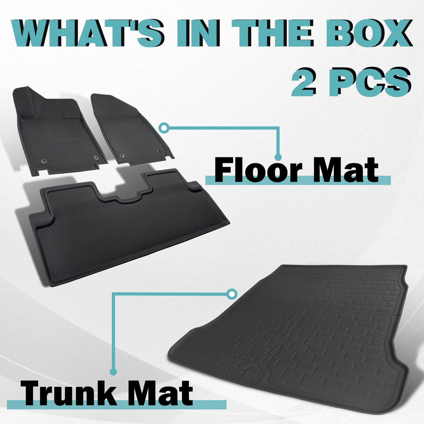 Bundle of Ioniq6 Floor Mats+Trunk Mat