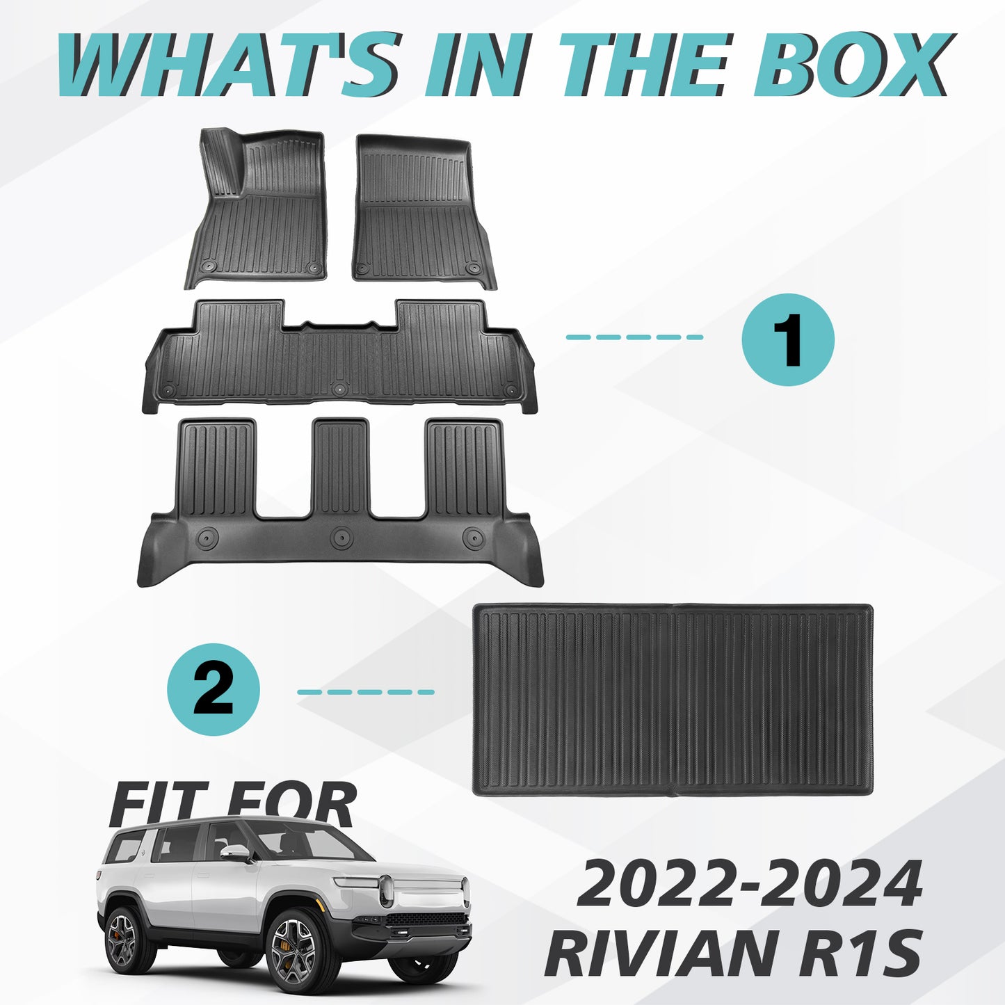 R1S Floor Mats + Trunk mat from BestEvMod